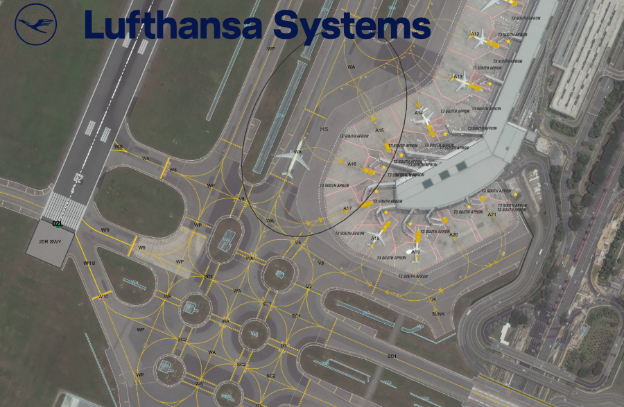 Screenshot of AMDB Map of Airport